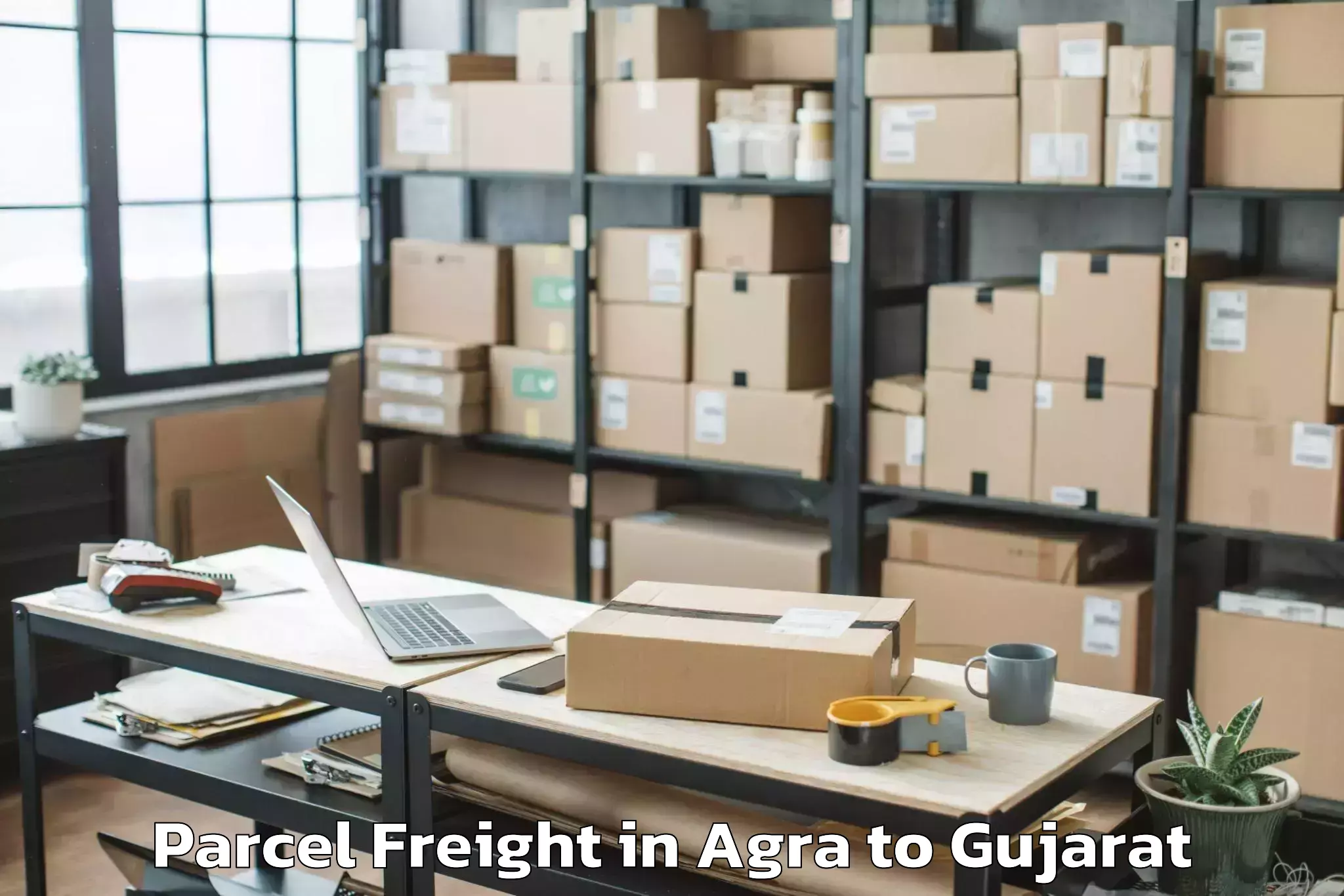 Efficient Agra to Vadodara Parcel Freight